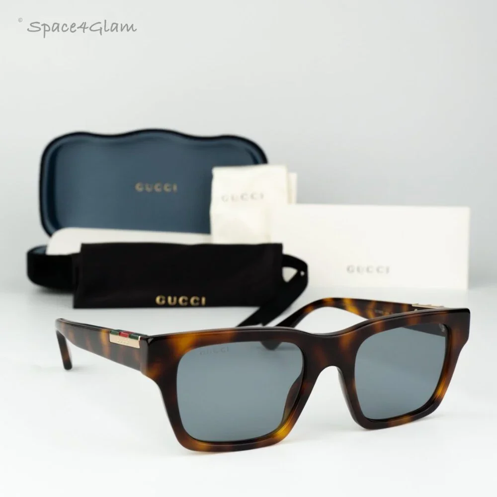 Gucci Men Sunglasses Havana Grey Square GG1889S 004 BRAND NEW